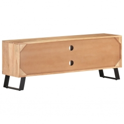 Szafka pod TV, 120x30x42 cm, drewno akacjowe, naturalna krawędź