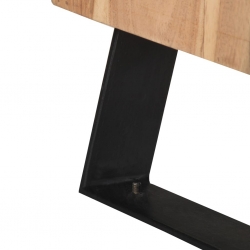 Szafka pod TV, 120x30x42 cm, drewno akacjowe, naturalna krawędź