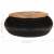 Stolik kawowy, czarny, 68 x 68 x 30 cm, lite drewno z odzysku