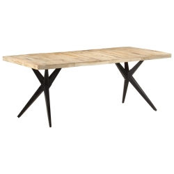Stół jadalniany, 200x90x76 cm, surowe drewno mango