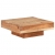 Stolik kawowy, 80x80x28 cm, lite drewno akacjowe