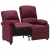 2-osobowa sofa rozkładana, fioletowa, tapicerowana tkaniną