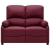2-osobowa sofa rozkładana, fioletowa, tapicerowana tkaniną