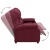 2-osobowa sofa rozkładana, fioletowa, tapicerowana tkaniną