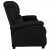 3-osobowa sofa rozkładana, czarna, tapicerowana tkaniną