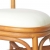 Krzesła stołowe, 2 szt., jasnobrązowe, lniane poduszki