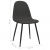 Krzesła stołowe, 2 szt., 45x54,5x87 cm, czarne, ekoskóra