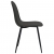 Krzesła stołowe, 4 szt., 45x54,5x87 cm, czarne, ekoskóra