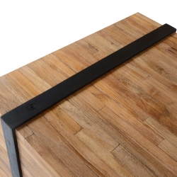 Stolik kawowy, 110 x 45 x 38 cm, lite drewno tekowe