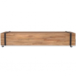 Stojak pod telewizor, 110x30x32,5 cm, lite drewno tekowe