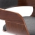 Krzesło stołowe, ciemnoszare, gięte drewno i tkanina