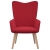 Fotel, winna czerwień, obity aksamitem