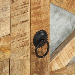 Szafka pod telewizor, 110x30x45 cm, surowe drewno mango