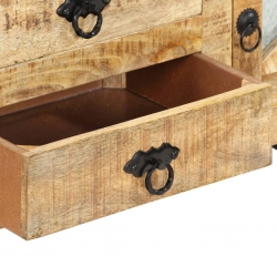 Szafka pod telewizor, 110x30x45 cm, surowe drewno mango