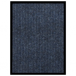 Wycieraczka, prążkowana, niebieska, 60x80 cm