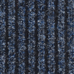 Wycieraczka, prążkowana, niebieska, 60x80 cm