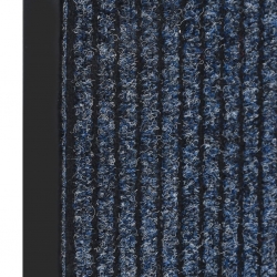 Wycieraczka, prążkowana, niebieska, 80 x 120 cm