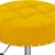 Taborety obrotowe, 2 szt., musztardowe, obite aksamitem