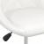Krzesło biurowe, białe, sztuczna skóra