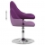 Krzesło biurowe, fioletowe, sztuczna skóra