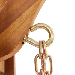 Ogrodowa huśtawka z kratką, lite drewno akacjowe