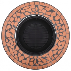 Palenisko z mozaiką, terakota, 68 cm, ceramika