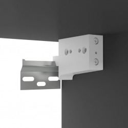 Szafki wiszące pod TV, szare, 60x30x30 cm