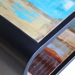 Stolik kawowy z drewna odzyskanego