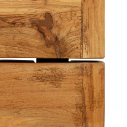 Stolik barowy, lite drewno tekowe z odzysku, 150 x 70 x 106 cm