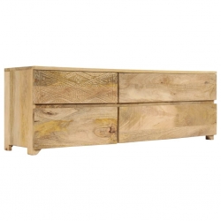 Szafka pod telewizor, lite drewno mango, 120 x 30 x 40 cm
