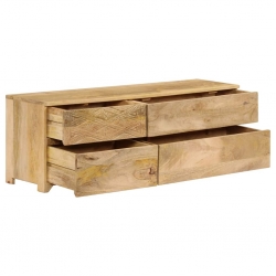 Szafka pod telewizor, lite drewno mango, 120 x 30 x 40 cm