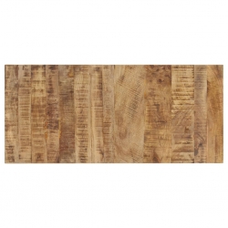 Stolik kawowy na kółkach, lite drewno mango, 110 x 50 x 37 cm