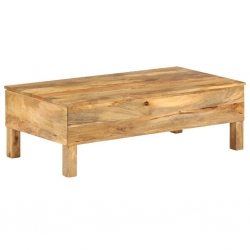 Stolik kawowy z litego drewna mango, 110 x 55 x 35 cm