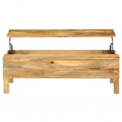 Stolik kawowy z litego drewna mango, 110 x 55 x 35 cm