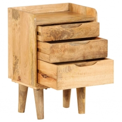 Szafka nocna, lite drewno mango, 40 x 30 x 59,5 cm