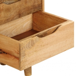 Szafka nocna, lite drewno mango, 40 x 30 x 59,5 cm