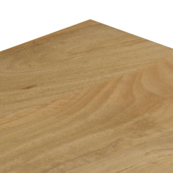 Stolik kawowy, 100x50x35 cm, lite drewno mango i stal