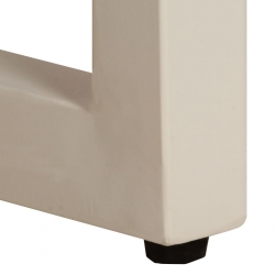 Stolik kawowy, 100x50x35 cm, lite drewno mango i stal