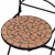 3-cz. zestaw mebli bistro z terakotową mozaiką