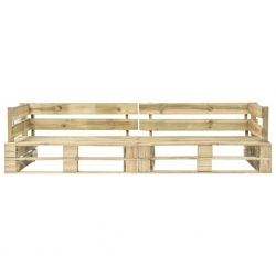 Sofa ogrodowa z palet, 2 osobowa, drewno