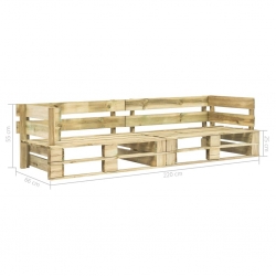 Sofa ogrodowa z palet, 2 osobowa, drewno