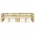 Sofa ogrodowa z palet, 2 osobowa, drewno