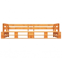 Ogrodowa sofa 2-osobowa z palet, miodowy brąz, drewno