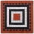 3-cz. zestaw mebli bistro z mozaiką, terrakota i biel, ceramika