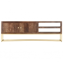 Szafka pod TV, 138x30x46 cm, lite drewno mango