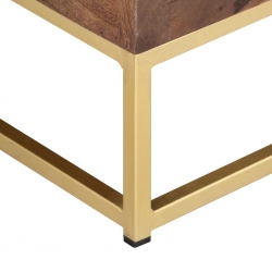 Szafka pod TV, 138x30x46 cm, lite drewno mango