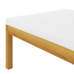 3-osobowa sofa ogrodowa z poduszkami, lite drewno akacjowe