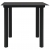 3-cz. zestaw mebli ogrodowych, rattan PVC, czarny