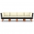 4-osobowa sofa ogrodowa z poduszkami, polirattan, czarna