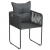 7-częściowy zestaw mebli ogrodowych, rattan PVC, czarno-brązowy